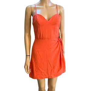 GB Gianni Bini Faux Wrap Mini Dress Tied Front Sleeveless